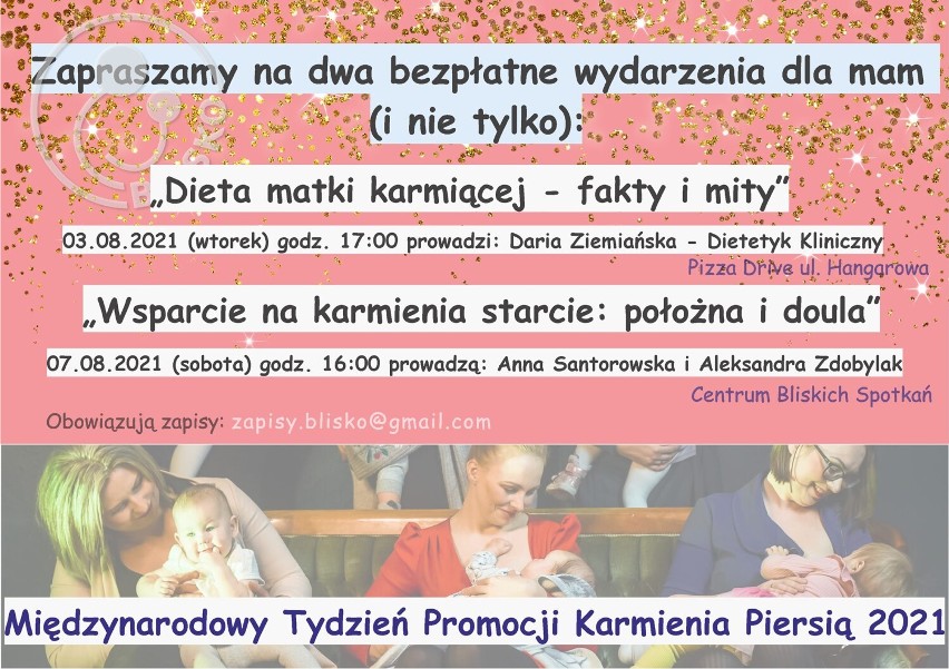 Światowy Tydzień Karmienia Piersią 2021. W Legnicy położna i doula odpowiedzą na nurtujące pytania karmiących mam