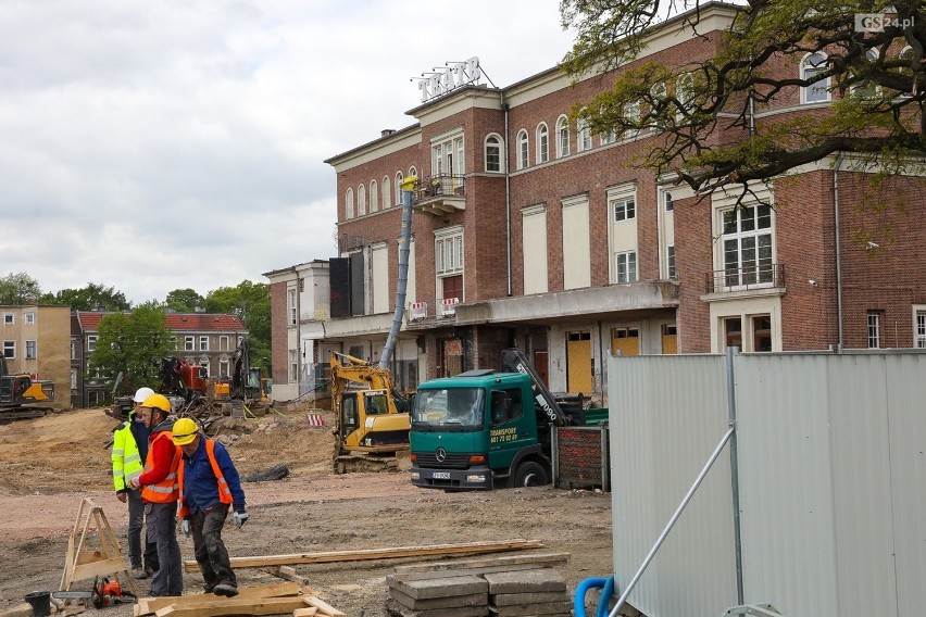 Praca przy przebudowie Teatru Polskiego idzie pełną parą