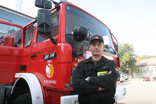 Hubert Dziedzioch do dziś pracuje w straży pożarnej