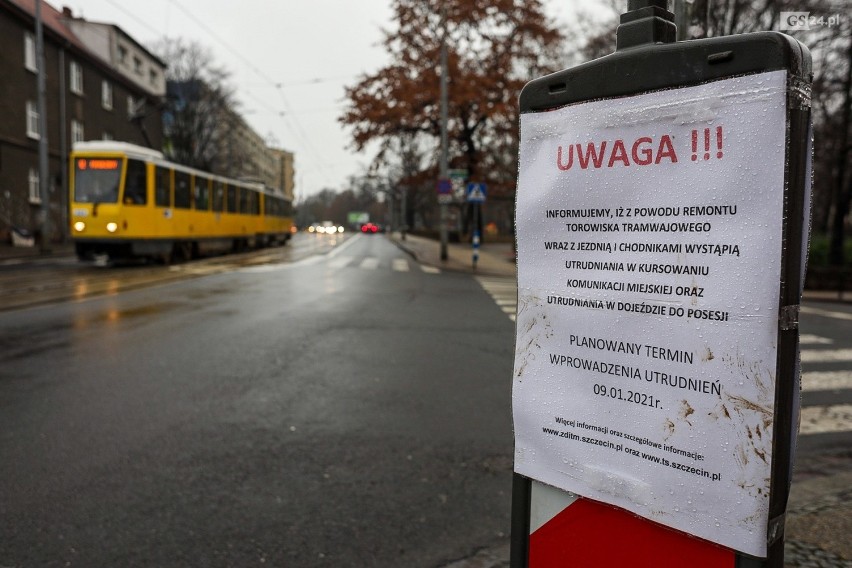 Zamykają ulice na Niebuszewie. Zaczyna się wielka przebudowa torowisk w Szczecinie. ZDJĘCIA, WIDEO, MAPY
