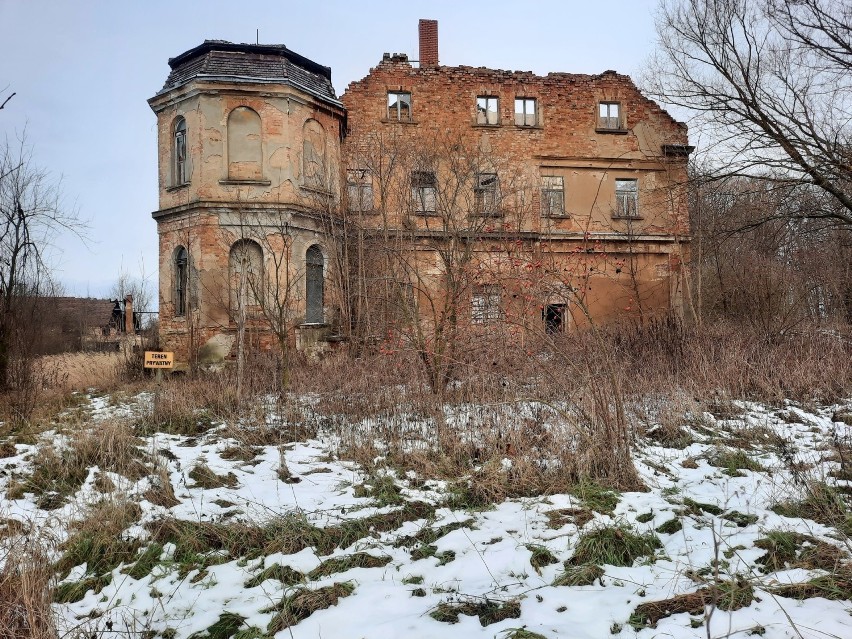 Pałac w Suchej Dolnej koło Niegosławic straszy! Konserwator zabytków walczy z wiatrakami