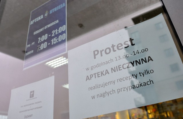 Ok. 220 z 1015 aptek w Małopolsce przystąpiło do protestu