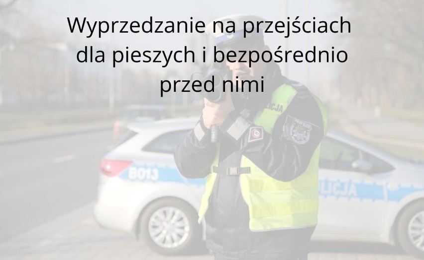 Listę wykroczeń, za które można otrzymać 15 punktów karnych...