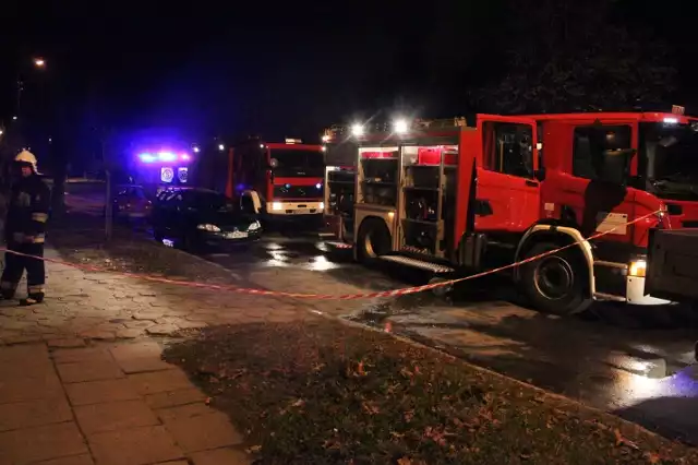 Pożar w Konstantynowie Łódzkim wybuchł około godziny 22 w nocy z soboty na niedzielę.