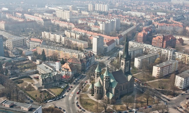 Widok na Wrocław z góry