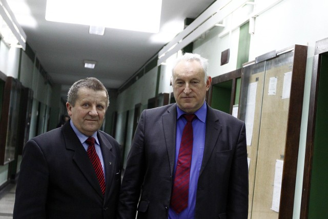 Prof. Piotr Czaja (z lewej) i prof. Antoni Kalukiewicz