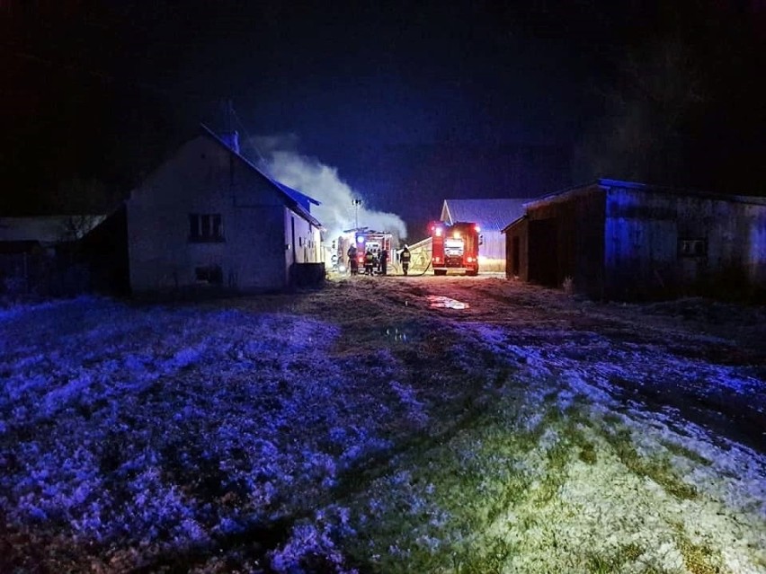 Ze spalonego domu koło Białej Podlaskiej strażacy wyciągnęli zwęglone ciało