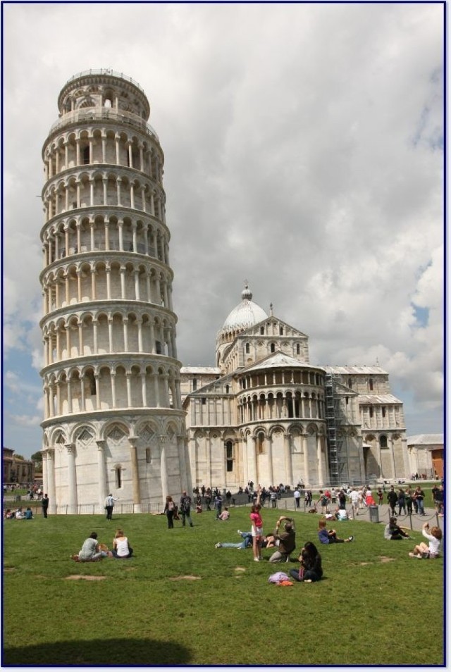 Piza - na Campo dei Miracoli - Torre Pendente czyli Krzywa Wieża.