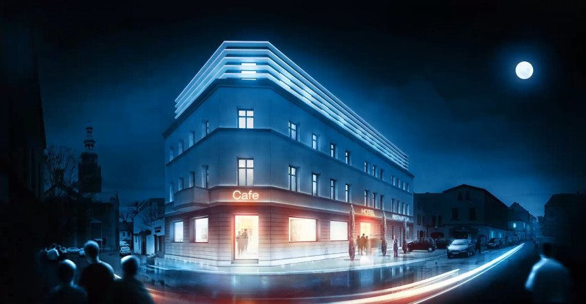 Hotel w Tarnowskich Górach na starówce [WIDEO + WIZUALIZACJE] Zaprojektował go Maciej Franta