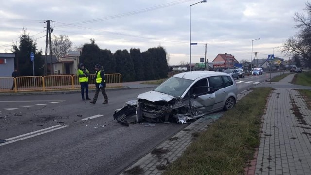 Na miejscu wypadku w Sandomierzu