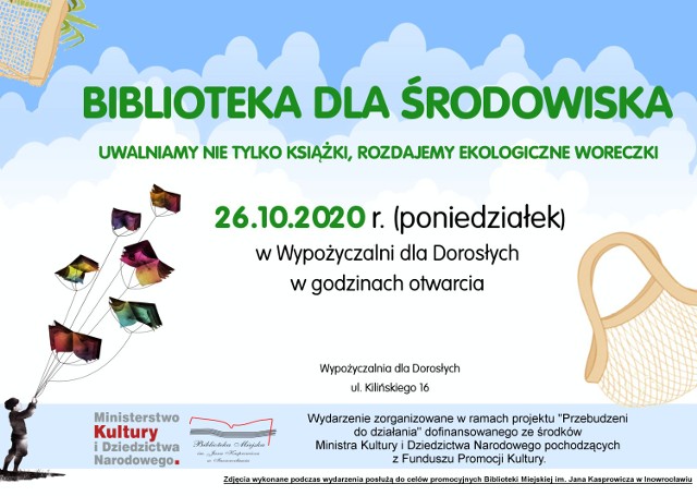 Biblioteka Miejska w Inowrocławiu będzie uwalniać nie tylko książki