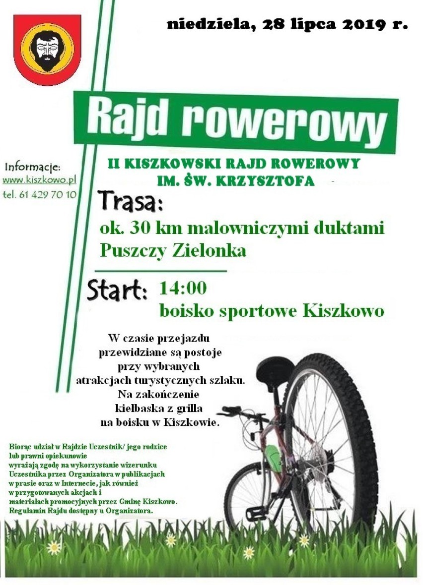 II Kiszkowski Rajd Rowerowy im. św. Krzysztofa