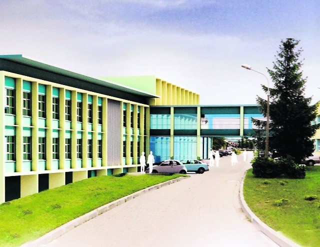 Wizualizacja nowego obiektu szpitala w Wałbrzychu