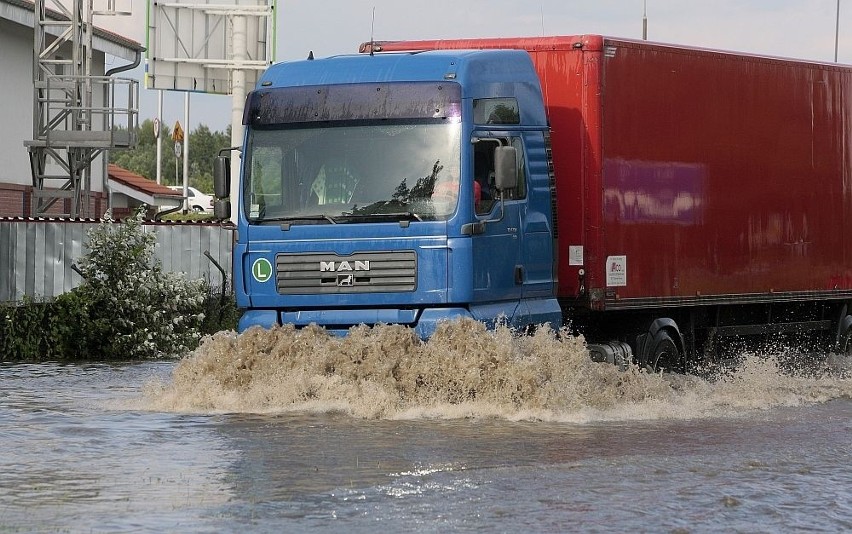 Gwałtowna ulewa w Poznaniu