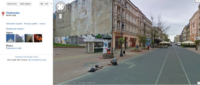 Piotrkowska jest pierwszą ulicą, która pojawiła się w polskiej edycji Street View.