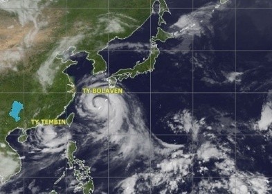 Tajfun Winnie, Azja