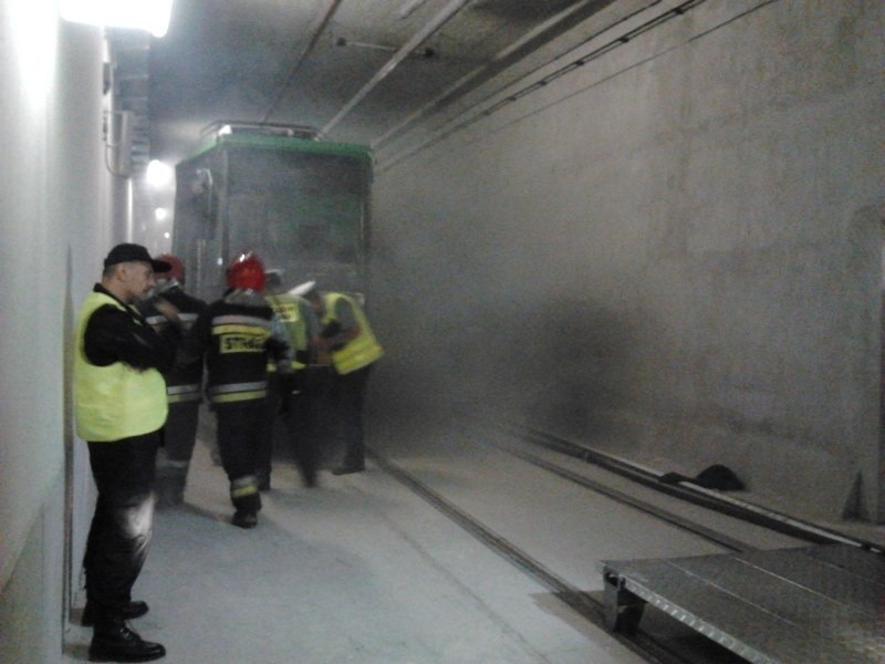 Ćwiczenia akcji ratunkowej w tunelu na Franowie.