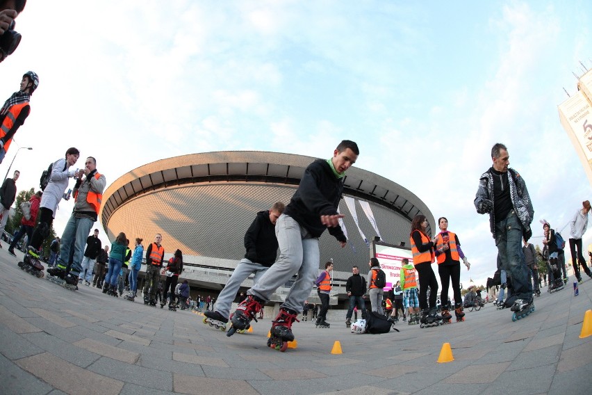 Rolkarze opanowali Katowice, czyli Nightskating [ZDJĘCIA]