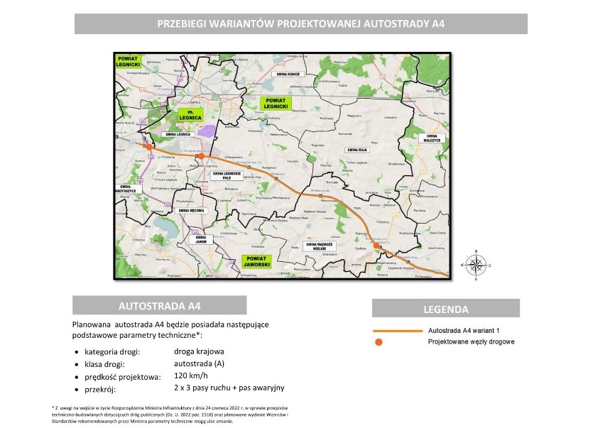 Wariant przebiegu autostrady A4