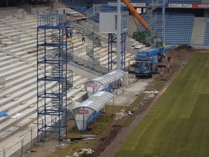 Budowa stadionu od środka. Zobacz zdjęcia