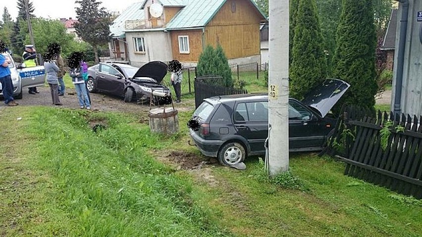 Wypadek w Grabownicy Starzeńskiej. Zderzyły się dwa auta
