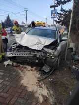 Wypadek w Rybniku: 46-letni kierowca w szpitalu