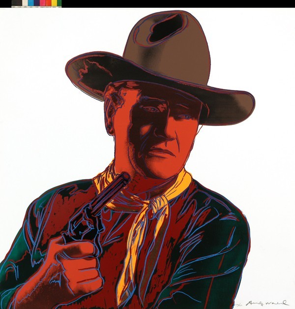 Kowboje i Indianie (John Wayne), 1986, serigrafia