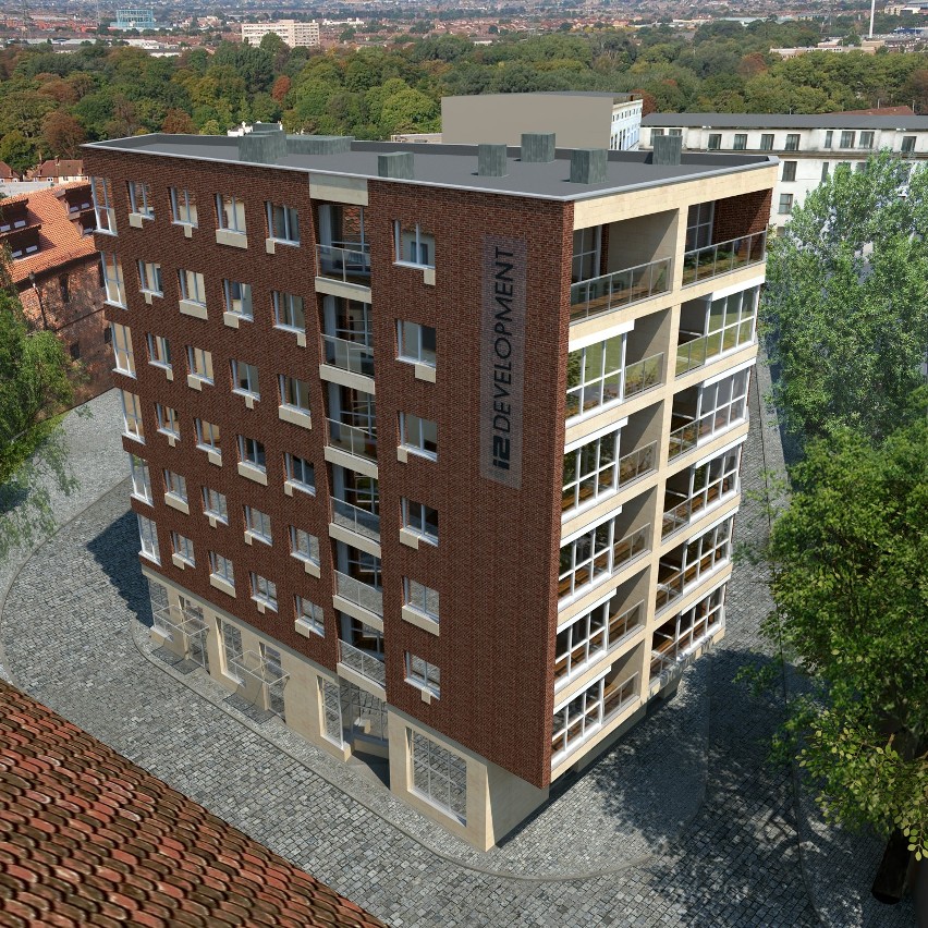 Wrocław: Rośnie apartamentowiec na tyłach szpitala im. Babińskiego (WIZUALIZACJE)