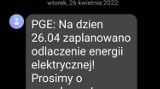 Uwaga na fałszywe SMS-y od PGE o "planowanym odłączeniu prądu". Policja z Radomska ostrzega przed oszustami