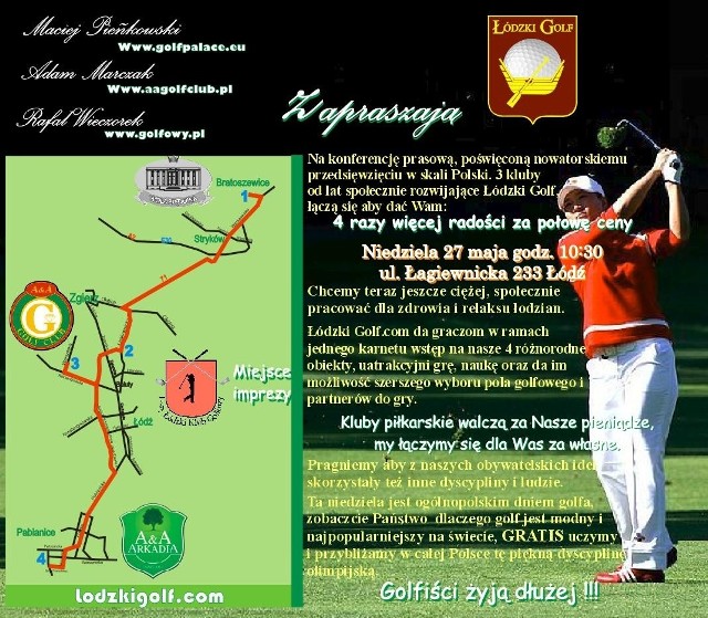 Ogólnopolski dzień golfa obchodzony jest m.in. w Pabianicach
