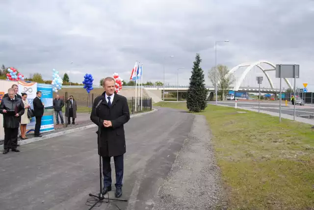 Na otwarcie obwodnicy z wiaduktem w Chrzanowie w październiku ubiegłego roku przyjechał premier Donald Tusk