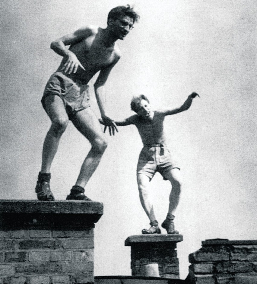 W czasach młodości - z Leszkiem Herdegenem w  1953 r.