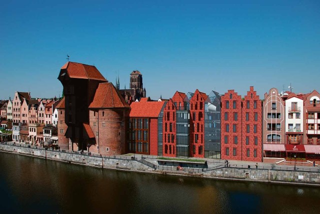Tak będzie wyglądać panorama starego portu gdańskiego po zbudowaniu Ośrodka Kultury Morskiej Centralnego Muzeum Morskiego w Gdańsku