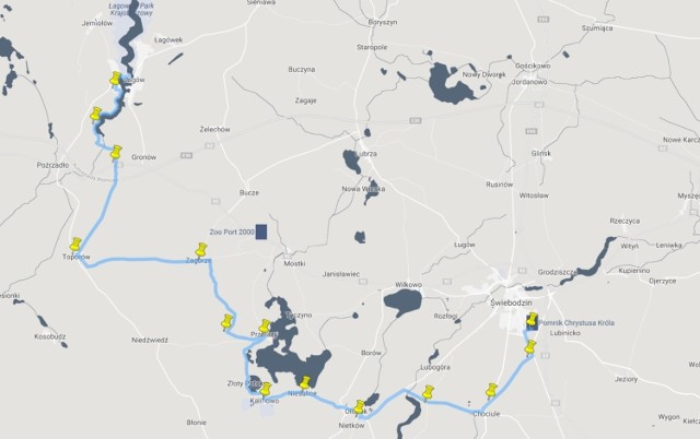 Data EDK 23.03.2018

Początek: Łagów Lubuski, kościół św. Jana Chrzciciela. Koniec: Świebodzin, figura Chrystusa Króla

Trasa: Łagów Lubuski - Gronów Winiarnia – Toporów – Zagórze – Laski – Przełazy – Kalinowo – Niesulice – Ołobok - Ferma Niedźwiady – Chociule - Świebodzin

Informacje dodatkowe o trasie:
Na trasę EDK wychodzimy po mszy świętej około godz. 21.00 przy kościele parafialnym w Łagowie Lubuskim. Trasa prowadzi głównie przez lasy i drogi polne, część biegnie brzegiem jezior. Zachować należy szczególną ostrożność przy przechodzeniu na drugą stronę drogi krajowej 92 w tym miejscu jest bardzo ruchliwa. Trasa kończy się przy Figurze Chrystusa Króla w Świebodzinie. 

Osoba uczestnicząca w EDK bierze na siebie wszelką odpowiedzialność związaną z tym wydarzeniem. EDK Łagów Lubuski rozpocznie się o godz. 20.00 w dniu 23 marca 2018 r. w kościele parafialnym w pw. św. Jana Chrzciciela. Dojazd do Łagowa Lubuskiego i powrót ze Świebodzina, każdy uczestnik trasy organizuje we własnym zakresie. Na trasę obowiązkowo należy zabrać kamizelkę odblaskową lub inne elementy odblaskowe. Powinno się zabrać ze sobą latarkę (najlepiej tzw. czołówkę) i zapasowe baterie. W przypadku korzystania z telefonu komórkowego jako nawigacji z wgraną trasą, trzeba pamiętać o dodatkowych bateriach (powerbank).


Długość trasy: 41 km
Przewyższenia 485 m
Poziom trudności: Drogi leśne, teren podmokły
Patron: św. Jan Chrzciciel
Adres parafii: Łagów Lubuski ul. Sulęcińska 10, 66-220 Łagów Lubuski
Koordynator: Wiesław Druszlakowski

Autor: Wiesław Druszlakowski