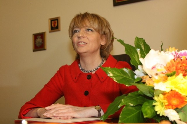Hanna Zdanowska, prezydent Łodzi w swoim gabinecie przy Piotrkowskiej 104.