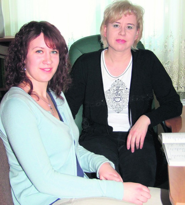 Magdalena Kudła  i jej nauczycielka  Iwona Dowgiałowicz