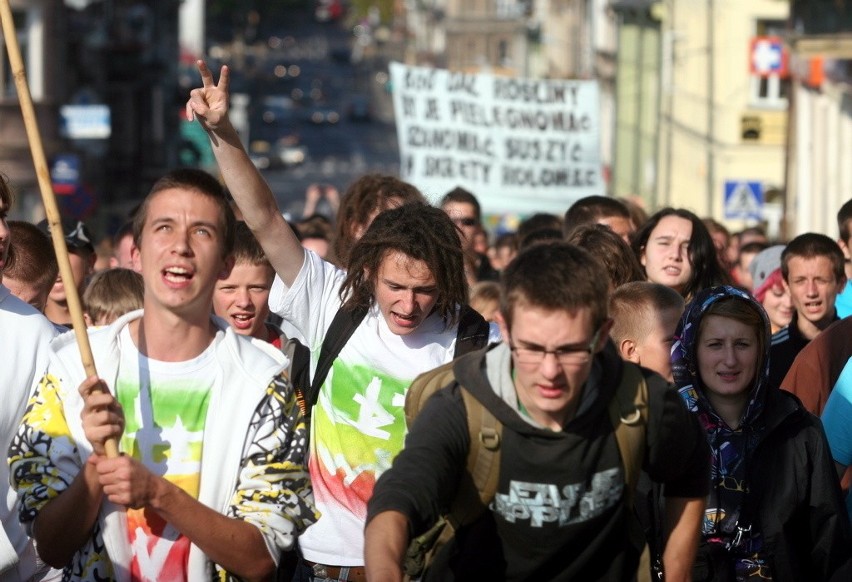 Marsz Wyzwolenia Konopi w Lublinie (ZDJĘCIA,WIDEO)