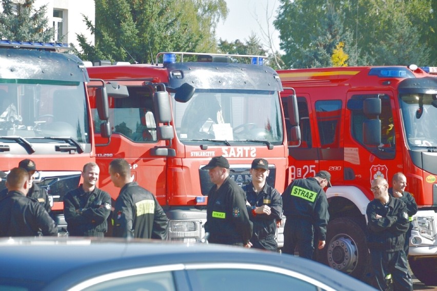 Strażacy z całego województwa łódzkiego ćwiczą w Łowiczu i powiecie łowickim