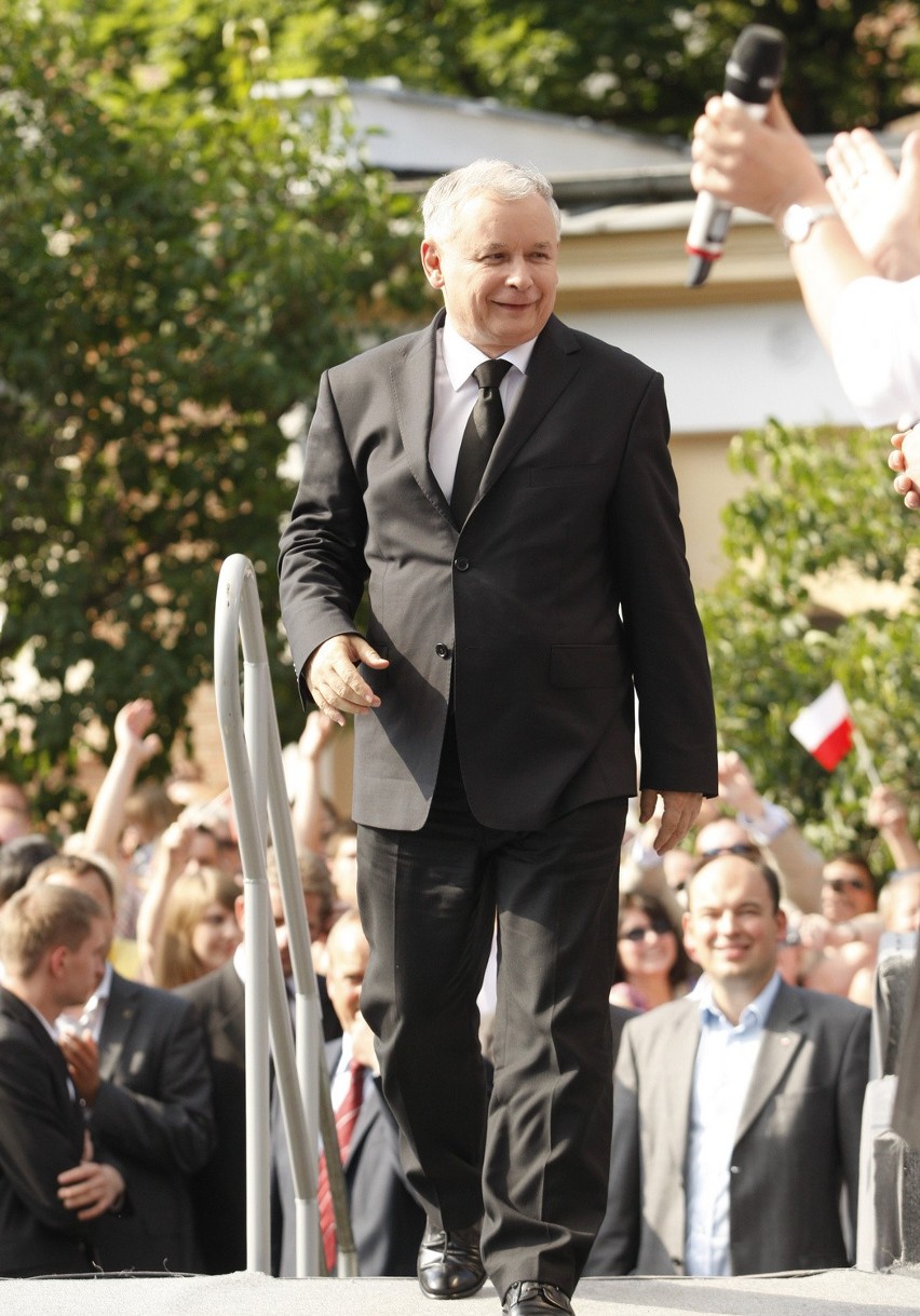 Wrocław: Jarosław Kaczyński przyjechał z kampanią (ZDJĘCIA)