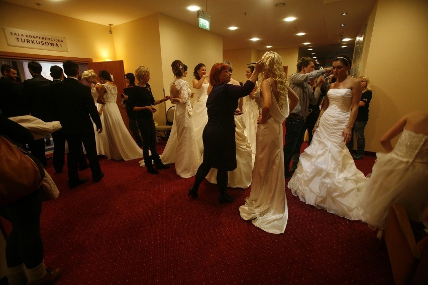 Pokaz mody ślubnej w hotelu Qubus w Katowicach