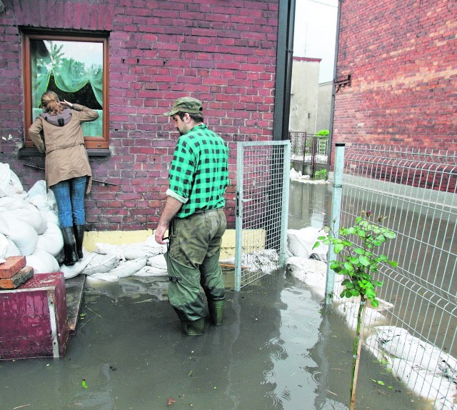 Makoszowy 2010 rok. Kłodnica zalała wiele domów