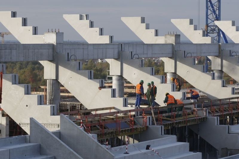 Wrocław: Stadion ma już 100 rygli