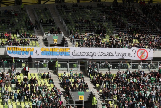 Kibice Lechii Gdańsk zostali ukarani za wywieszenie tego transparentu