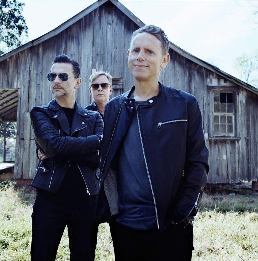 Depeche Mode: od lewej Dave Gahan, Andy Fletcher, Martin...