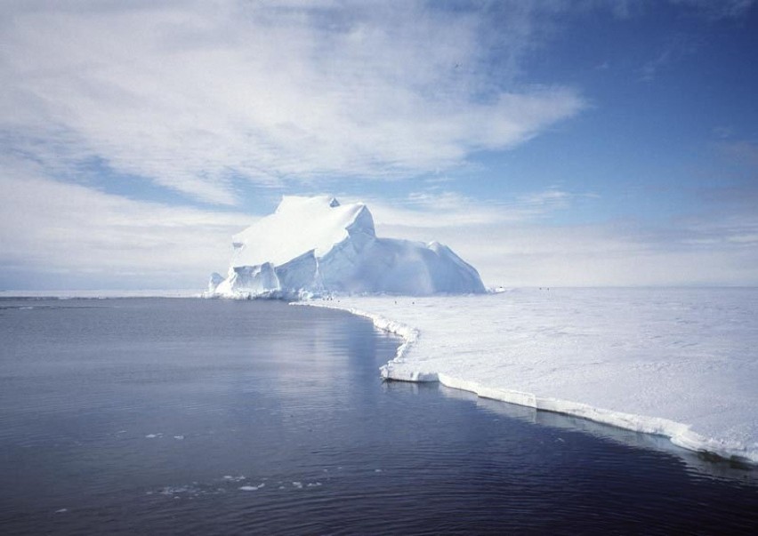 Lód na Antarktydzie