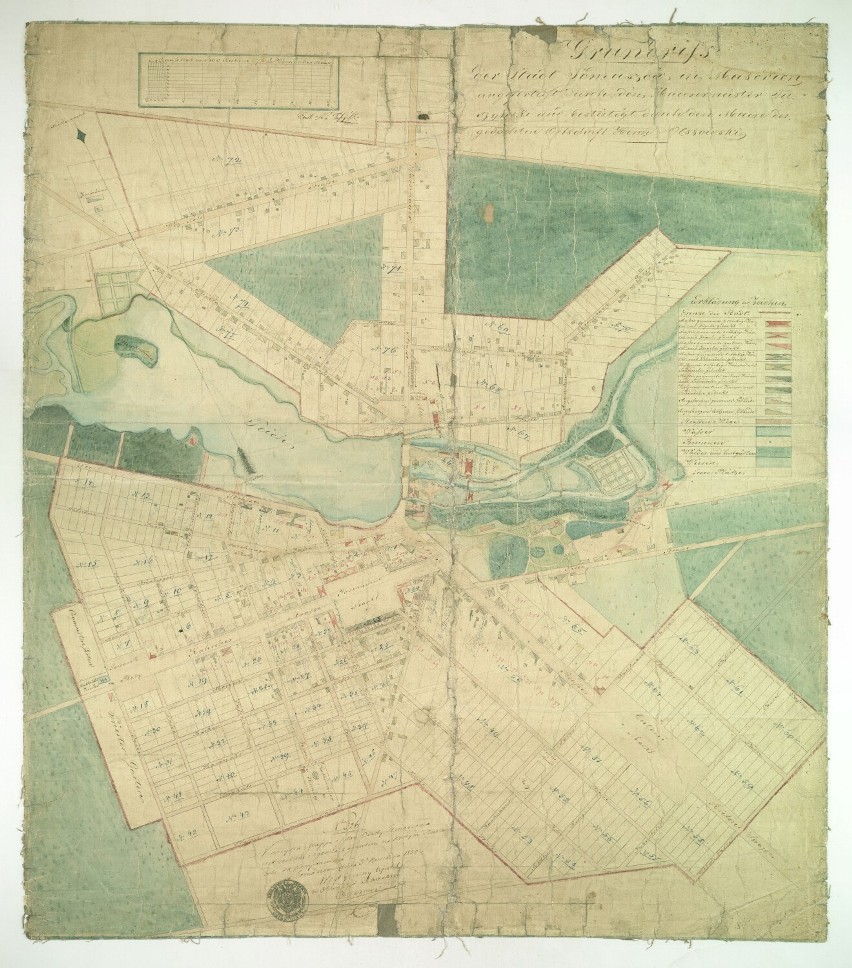 Plan miasta Tomaszowa Mazowieckiego z 3 kwietnia 1830 r.