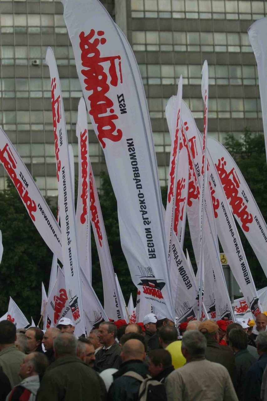 Antyrządowa manifestacja w Katowicach