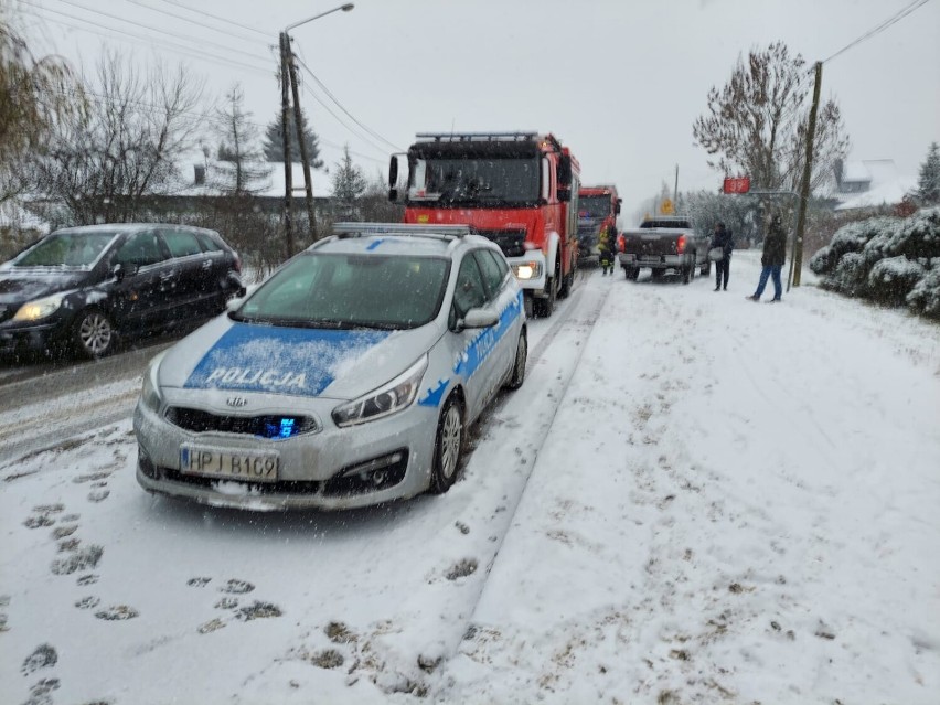 Wypadek w Michałowicach - 12.12.2022r.