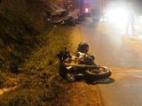 Zderzenie auta z motocyklem na Barskiej