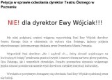 Petycja o odwołanie Ewy Wójciak